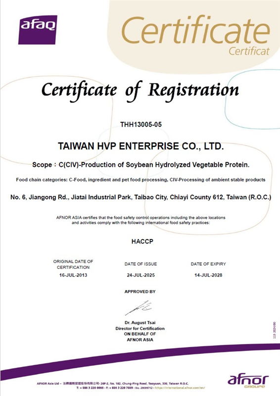 HACCP Certificate